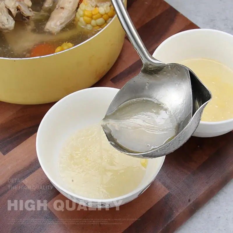 Grease Trap Stainless Steel Oil Separation Spoon 304 Filter Skimmer Separate Spoons For Soup | Дом и сад