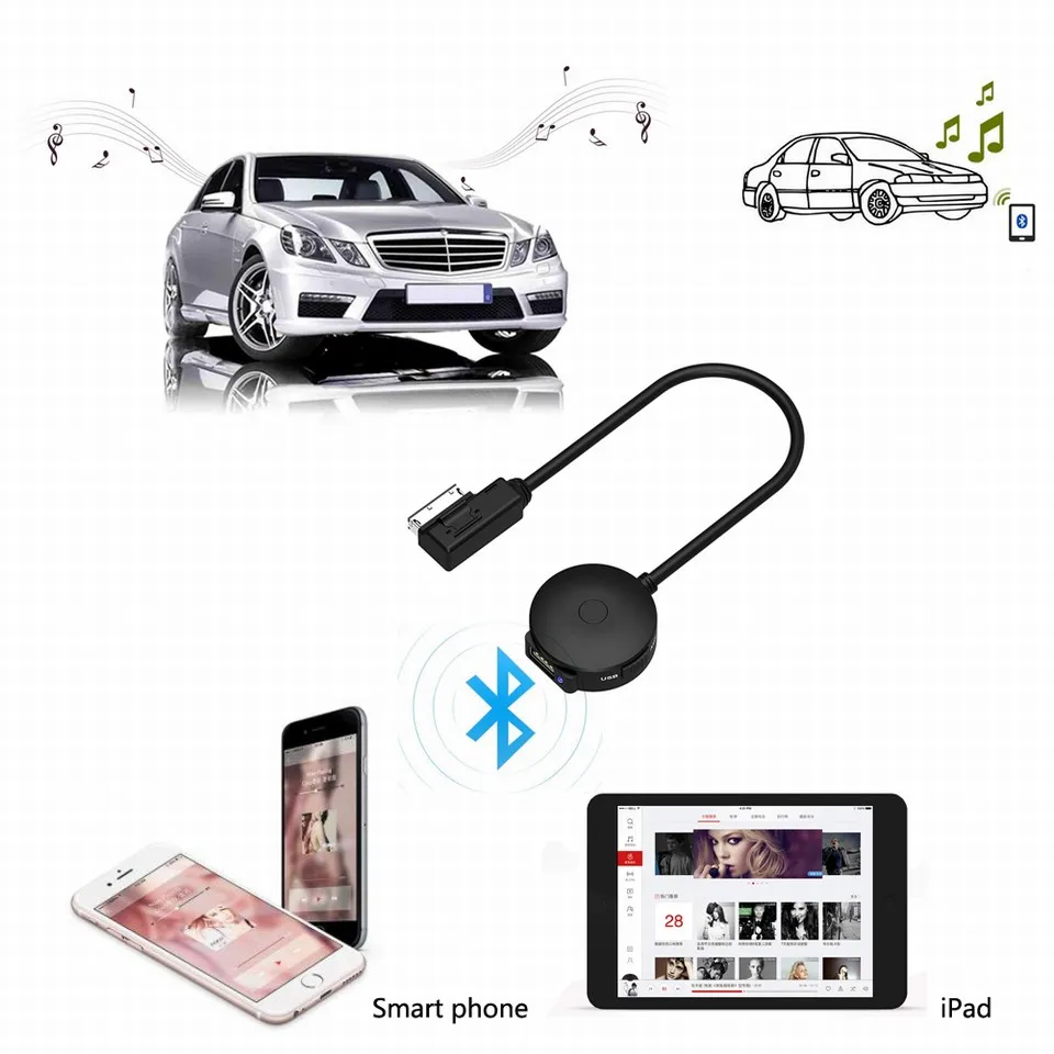 MDI AMI MMI AUX Bluetooth4.0 USB зарядный кабель для Golf Passat Tigua Audi A6L A8L Q7 A3 A4L A4 A6 A5 A1 S5 Q5 B6 B8 C6 B7