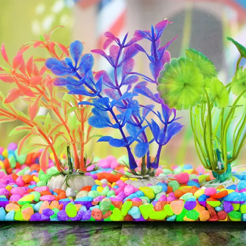 

12 Styles Of Artificial Waterweed Aquarium Plant Fish Tank Landscaping Plastic Artificial Flower Decoration Ornaments