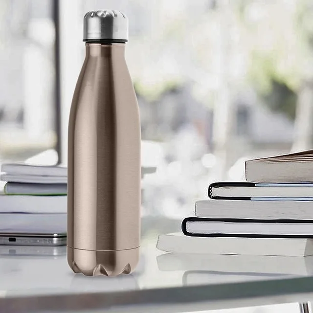 Champagne 500 мл My Bottle бутылка для воды из нержавеющей стали спортивный термоизоляционный шейкер для напитков бутылка для детей Питьевая Посуда - Цвет: Champagne