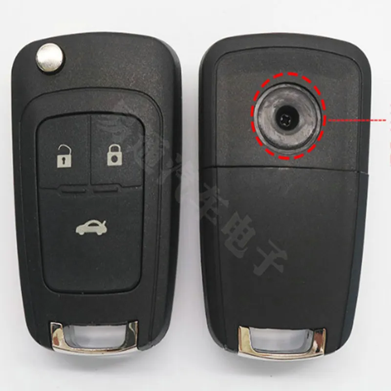 

DAKATU 3 Button Replacement Flip Folding Remote Car Key Shell Case For Chevrolet Epica