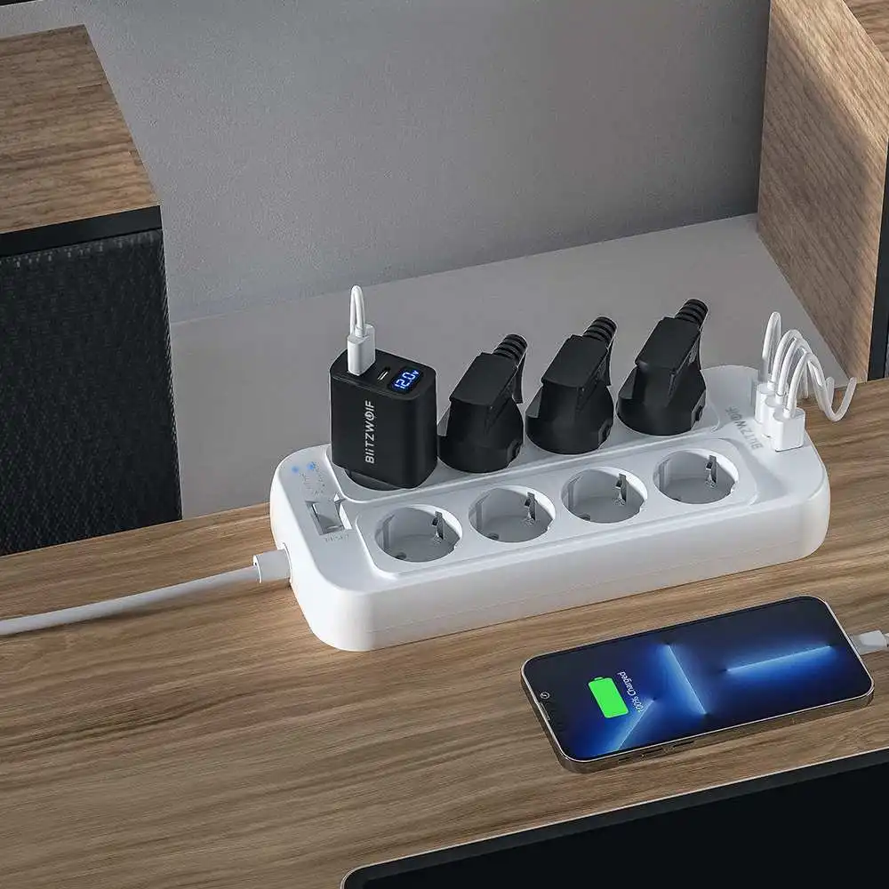Блок питания BlitzWolf с USB-портом и выходом 8 * AC 2500 Вт | Строительство ремонт