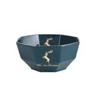 nordic luxury ceramic fruit salad bowl dessert bowl single creative personalized rice bowl household tableware set