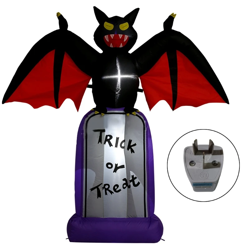 

180cm Inflatable Halloween Tombstone Ghost with LED Light Blow up Outdoor Yard Lawn Garden Party Decorations