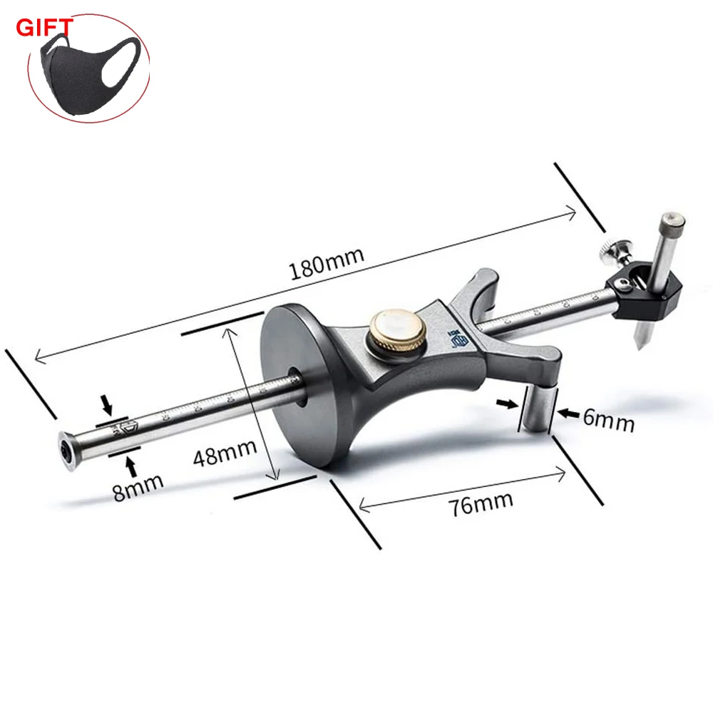 

Line Drawer Arc Scribing Needle Woodworking Tools Dual Scriber Parallel Line Drawer Woodworking Tools Scribing Tool