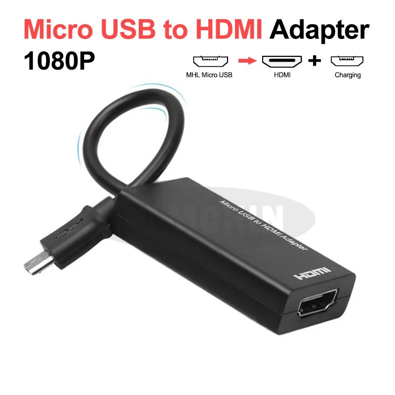 Универсальный Micro USB в HDMI адаптер для Android для HDTV Mini USB в Преобразование HDMI линейный компьютерный видео конвертер адаптер