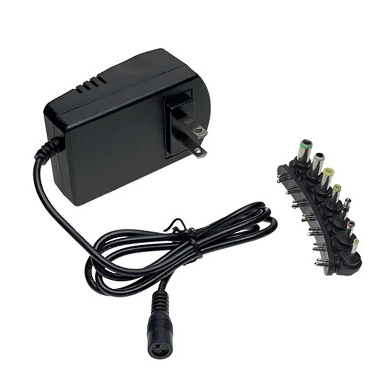 

Адаптер переменного/постоянного тока, источник питания с регулируемым напряжением 3-12 В, универсальное зарядное устройство постоянного тока, зарядное устройство 30 Вт с вилкой Стандарта ЕС или США