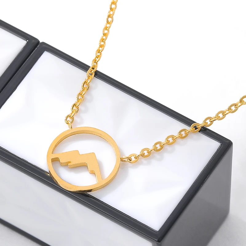 Оптовая продажа 10 шт. розовое золото Цвет Collares Largos De Moda 2021 кольца из нержавеющей