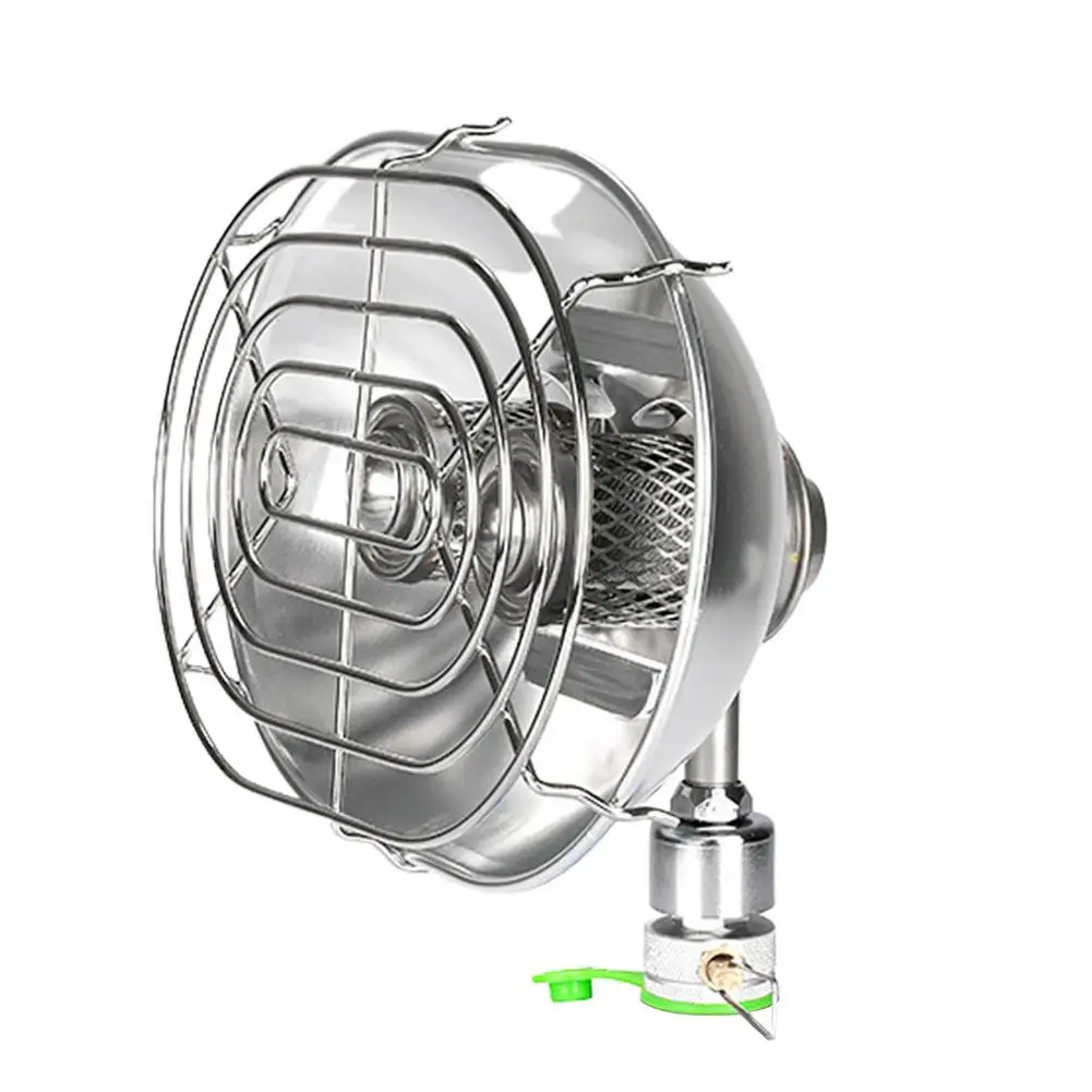 

Non-Electric Portable Heater Stainless Steel Outdoor Heated Stove With Dual Heating Head Camping Heating Stove With Protective