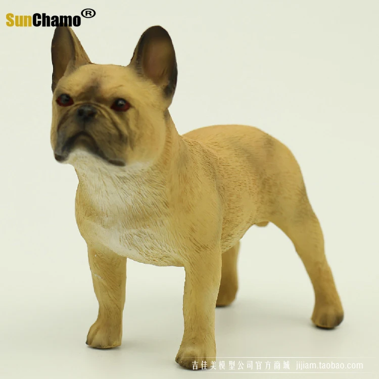 Новая модель моделирования Французский бульдог из смолы корова метод украшения