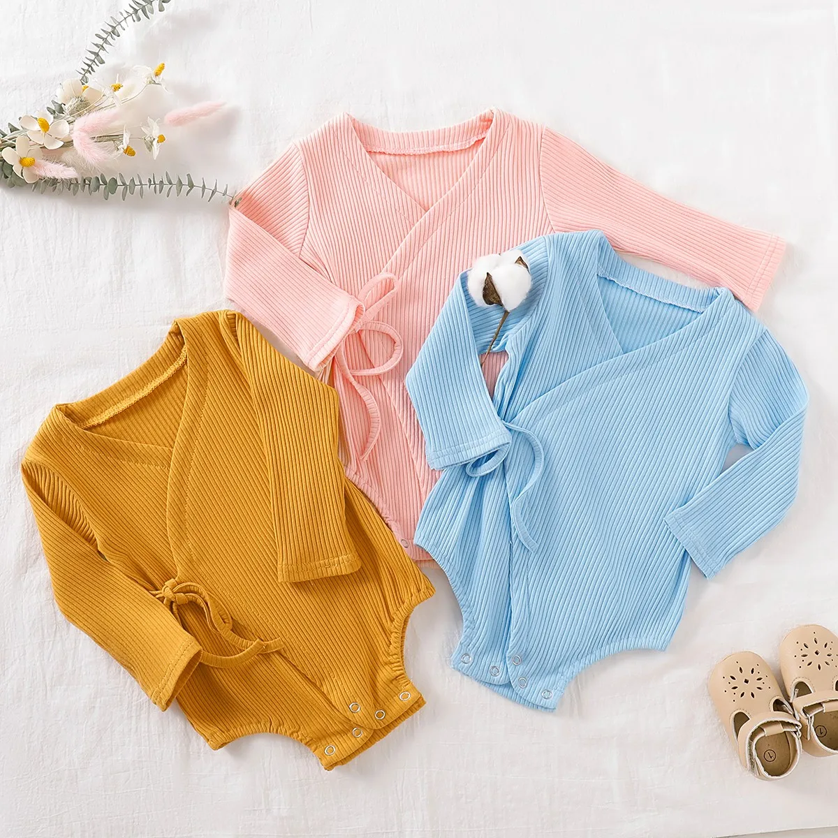 

Боди для маленьких девочек, одежда для новорожденных, детская одежда для мальчиков, комбинезон для детей, комбинезон, унисекс, ребристый нар...