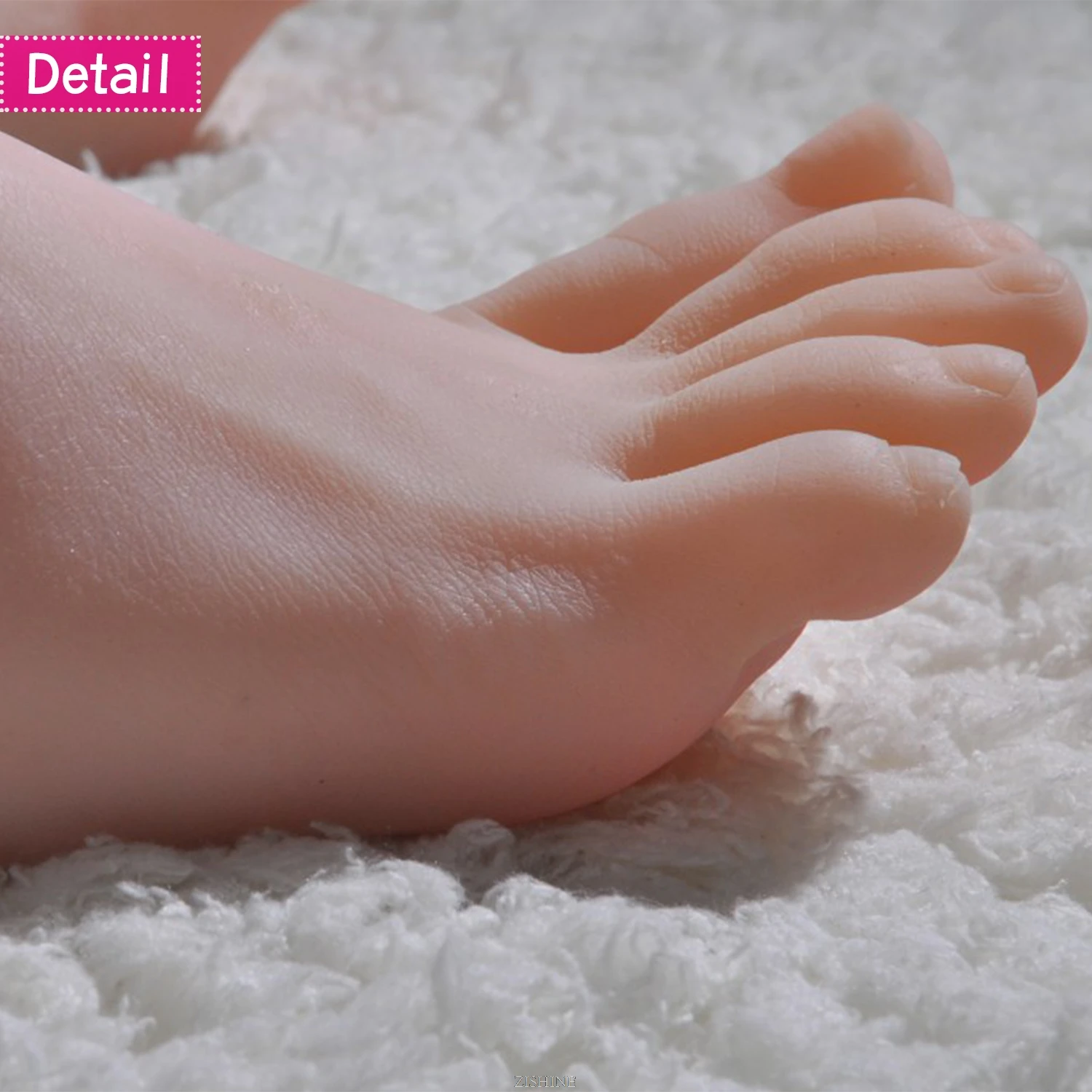1:1 реалистичная модель стопы тонкие пальцы ног реквизит для практики маникюра