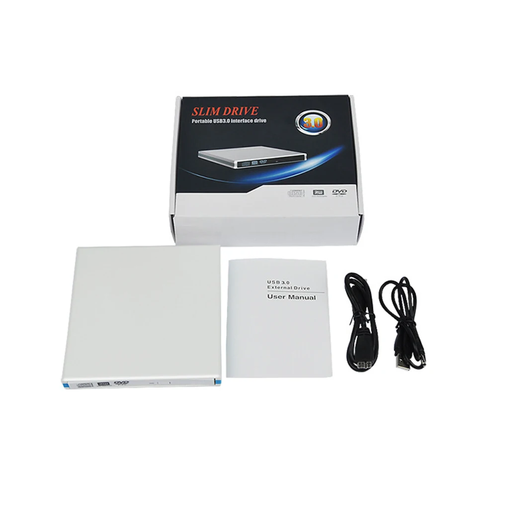 12 7 мм Портативный USB 3 0 dvd-привод внешний оптические дисководы корпус чехол для
