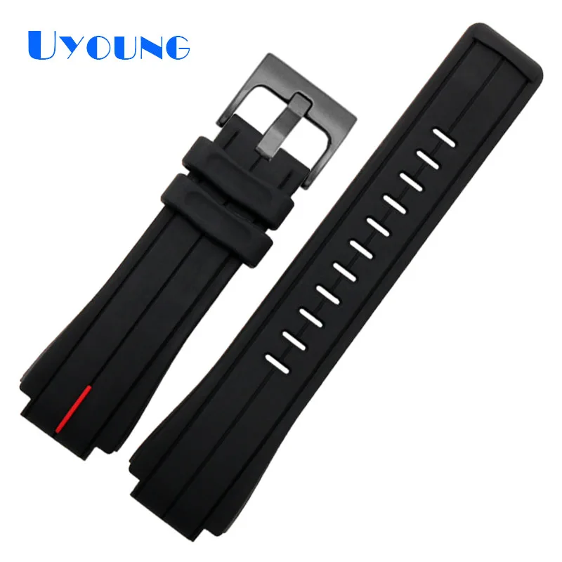 

Sports silicone watch strap for gshock16mm gst-b200 replace waterproof watch band rubber black trend simplicity watch bracelet
