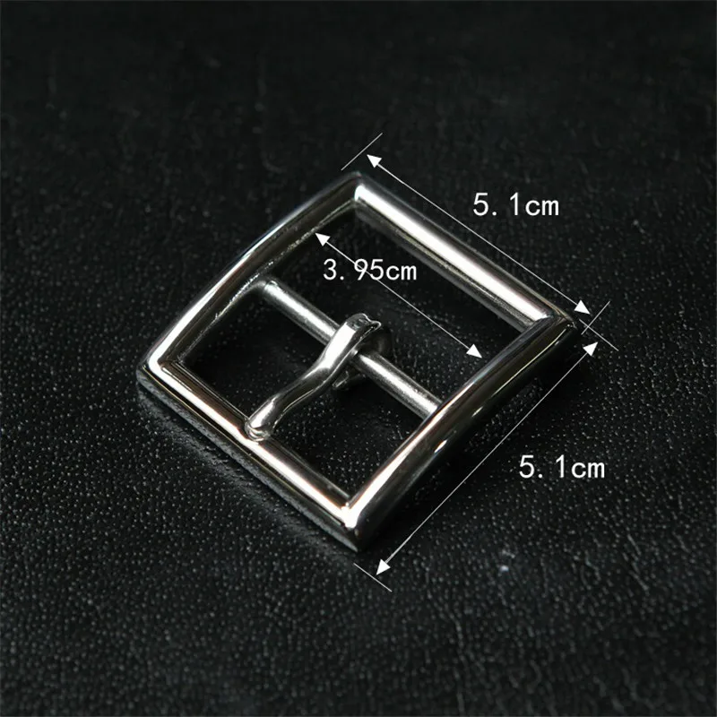 silver 39.5mm Meetee 1 шт. 40/45 мм Чистый Медь пояс с декоративной металлической пряжкой и Нержавеющая сталь контактный пряжки головы DIY штаны Металлические украшения аксессуар ZK553 - Цвет: silver 39.5mm