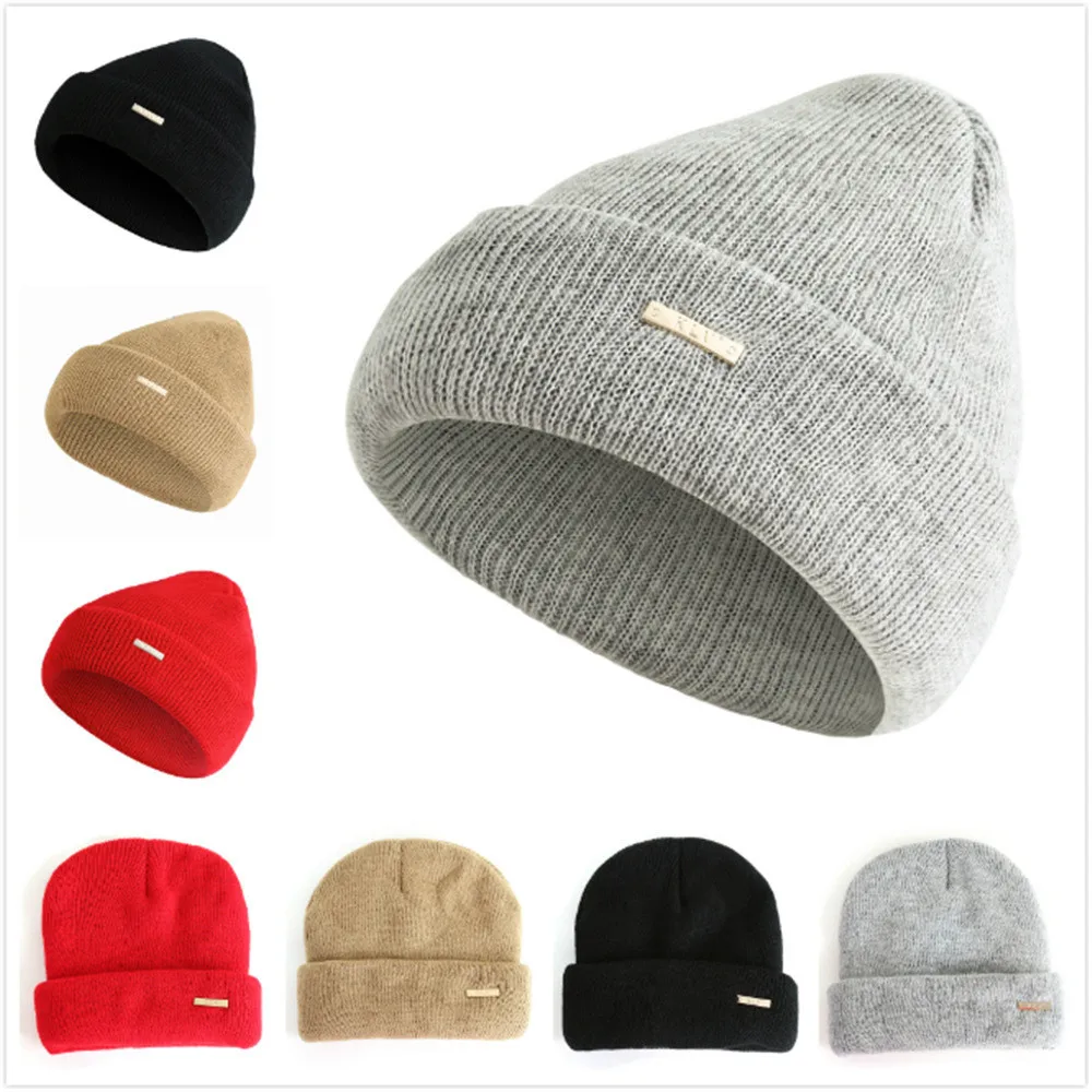 1 шт. для взрослых мужчин и женщин мешковатые теплые вязаные крючком зимние шапки