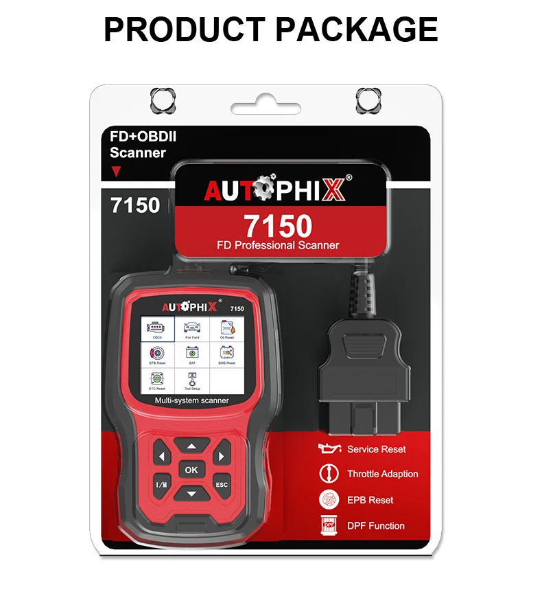 Автомобильные диагностические инструменты Autophix 7150 для Ford OBD2 полная система OBD 2
