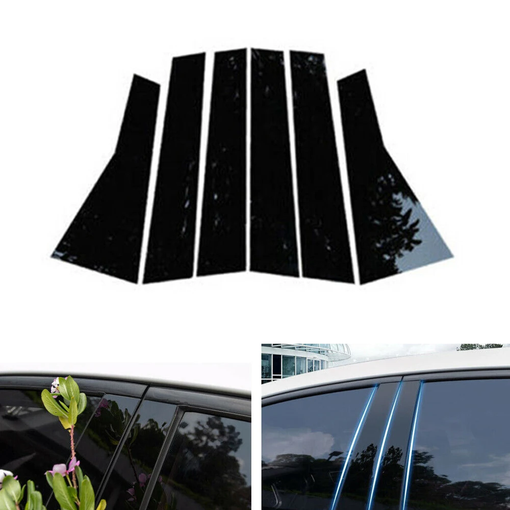 Глянцевая черная накладка на стойку для окон Honda CRV 2012 2016 6 шт. новинка высокое