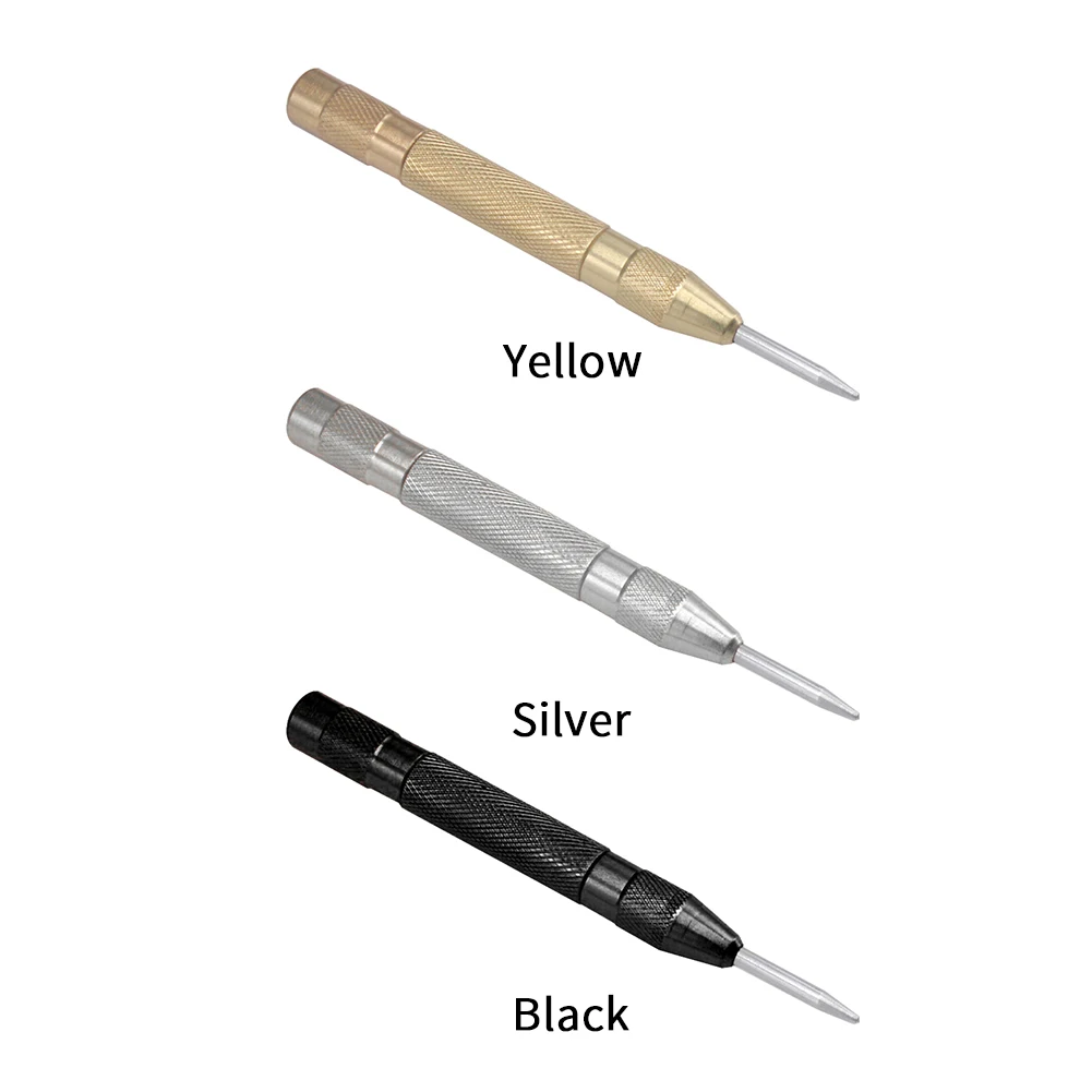 

5 Inch Automatic Punching Woodworking Tools Drill Bit Electric Tools Metal Drills Center Pin Punch Spring Loaded Dent Marker