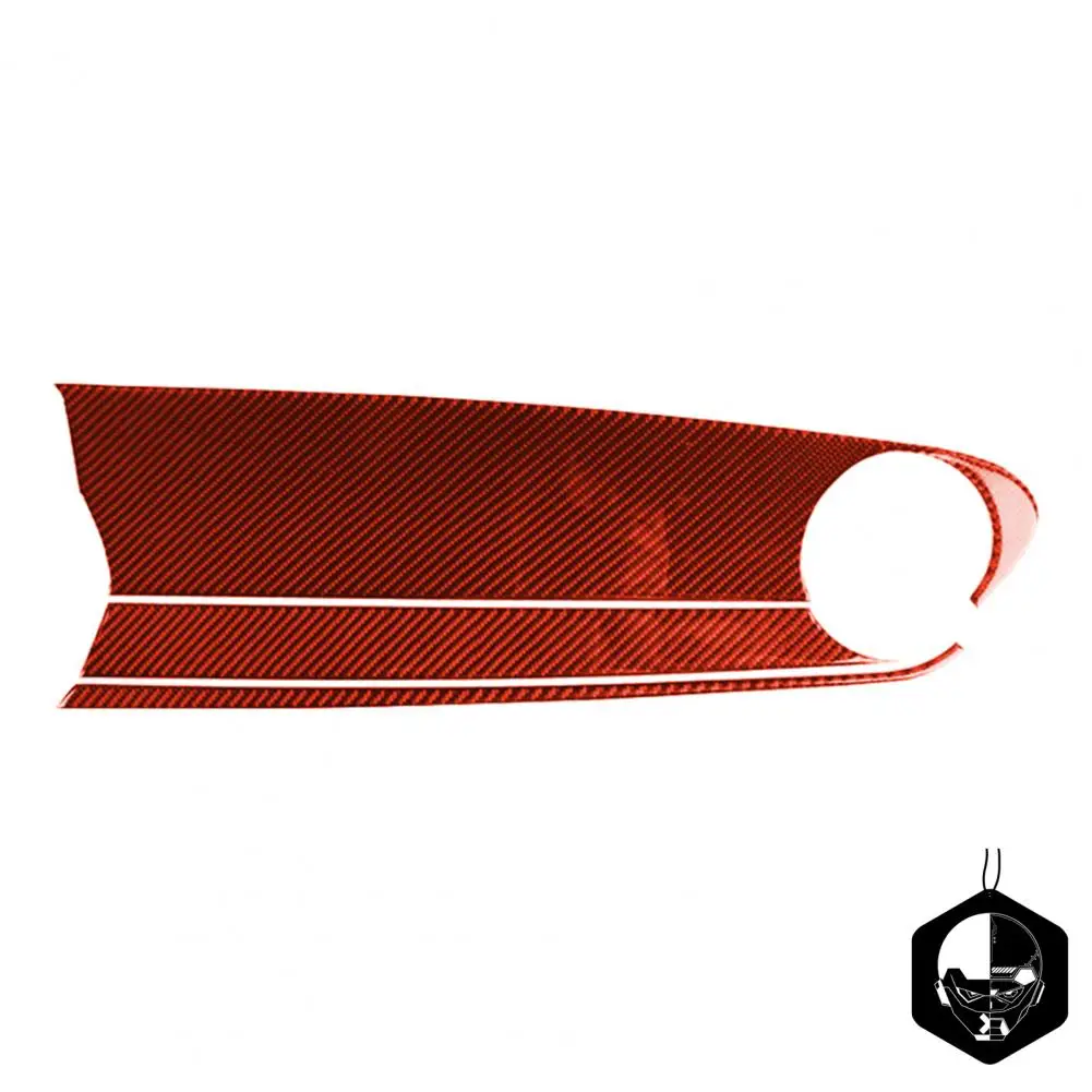 

3Pcs Dashboard Trim Well Touch Strong Sticky Scratch Resistant Red Car Co-Pilot Inner Dashboard Panel Cover for Chevrolet Camaro