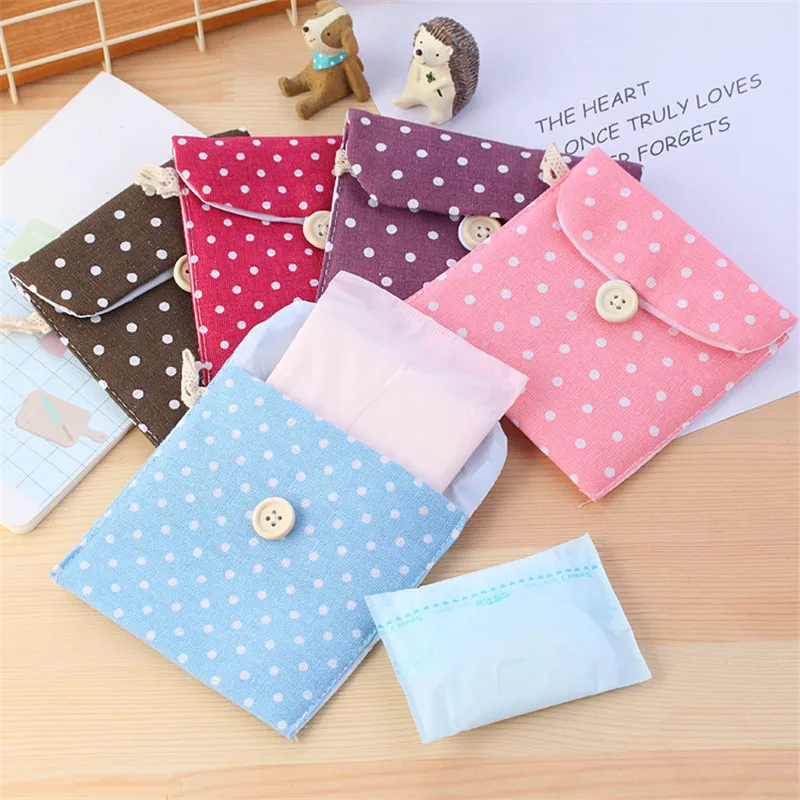 Сумка для хранения гигиенических салфеток девочек холщовые гигиенические