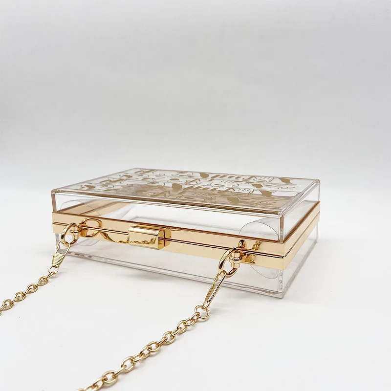 Индивидуальная акриловая сумка с прозрачным рисунком для селфи фото