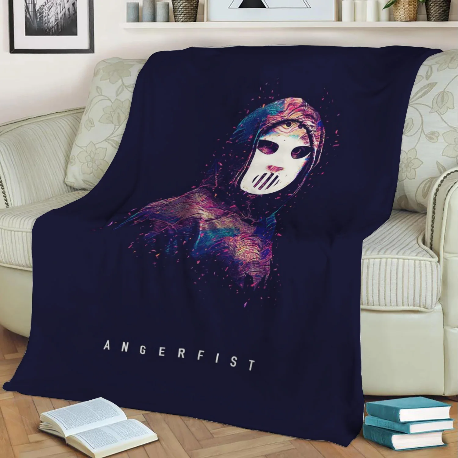 

ANGERFIST-Manta de felpa con estampado 3D para sofá, decoración del hogar, suave, cálida, lavable, para siesta, envío directo