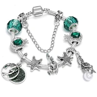 yada gifts ins starfishmermaid beads braceletsbangles for women charm bracelets unicorn friendship crystal bracelet bt200319