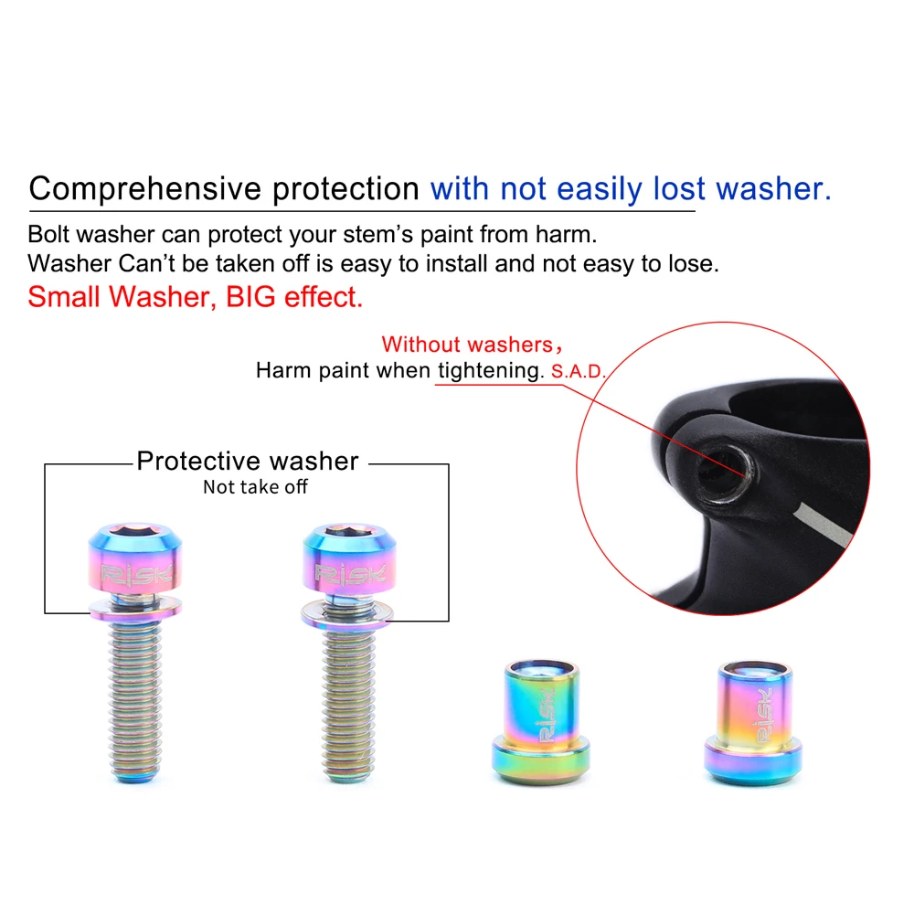 Комплект болтов и гаек для шоссейного велосипеда из титанового сплава с