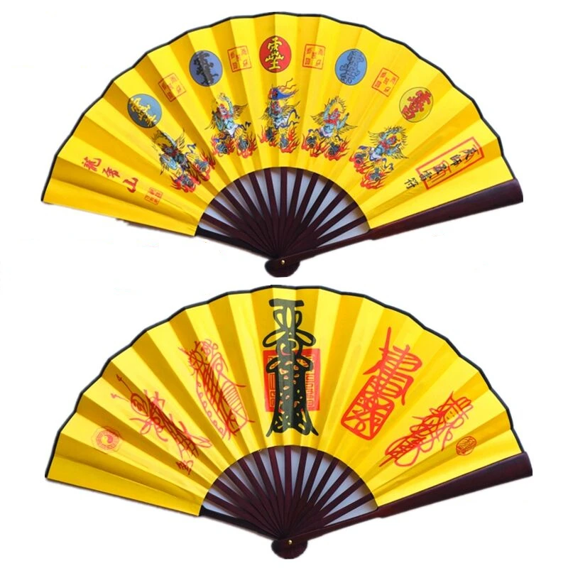 

Taoist products, Taoist fan, Taoist master Five Thunders fan, heaven and earth fan, yellow Taoist fan, new style
