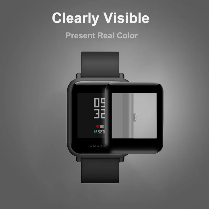 Amazfit Bip пленка для Huami Amazfit bip защитная пленка из стекловолокна ультра-тонкая защитная пленка полное покрытие HD TPU для смарт-часов