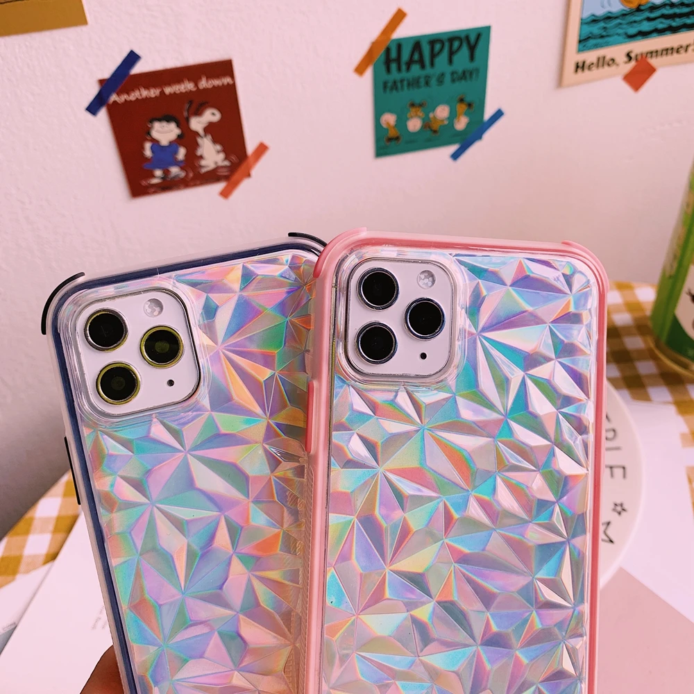 Голографический Мягкий силиконовый чехол из ТПУ для iPhone SE X 11 Pro XR XS MAX 10 7 8 6s 6 Plus |