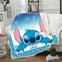 cartoon stitch blanket soft throw 3d print for adults on thebedsofaplanetravel bedspread kids gift 100x140150x200cm