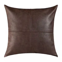 artificial leather splicing leather pillow cover living room sofa pillow cover pu leather pillow cover decorative pillow covers