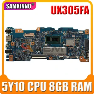 ux305fa with 5y10 cpu 8gb ram mainboard rev 2 0 for asus ux305 ux305f ux305fa laptop motherboard 100 tested free shipping free global shipping