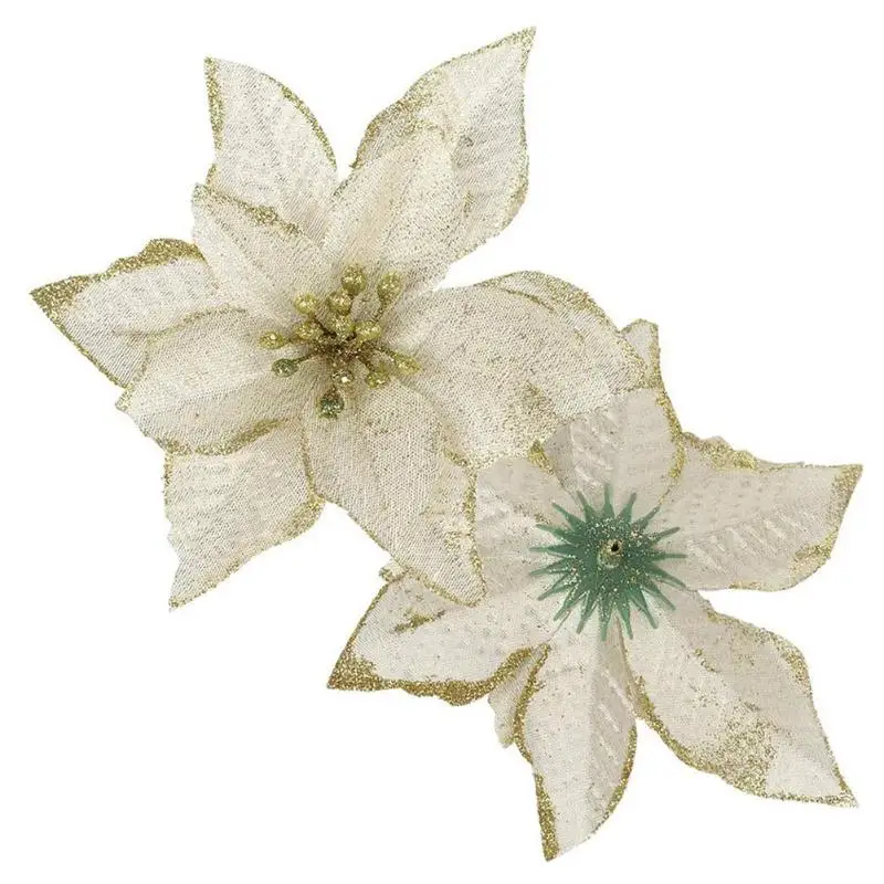 10 шт. имитация цветочной ткани многоцветная Рождественская елка реквизит для