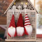 Рождественская вязаная плюшевая подвеска в виде гнома Санта-Клауса, безлистная милая кукла, новогодний домашний декор, Рождество 2022