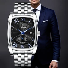 Hot Sales Mens Watches CHENXI Top Brand Fashion Stainless Steel Mens Wrist Watch Big Dial Quartz Watch For Men New reloj hombre