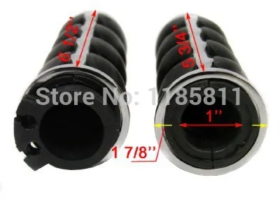 Motorcycle Handlebar Hand Grips W/ Throttle Boss For Harley Softail Dyna Sportster Electra Glide Chrome and Black | Автомобили и