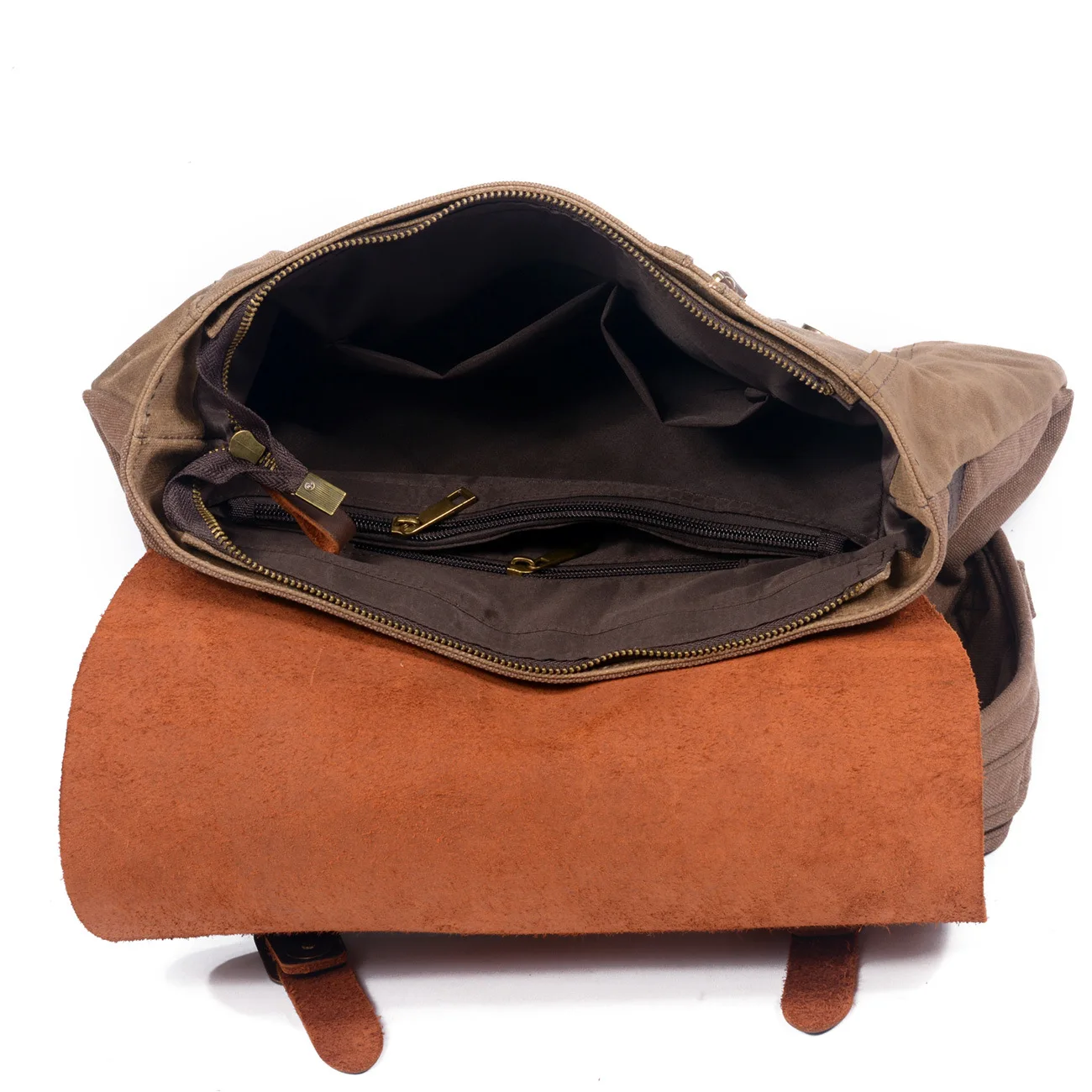 

Outdoor travel backpack hard wax canvas bag waterproof computer laptop bag