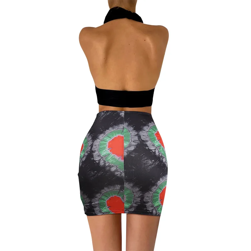 

Donsignet New Fashion Sexy Women's Skirts Drawstring Skirt Printed Bag Hip Skirts for Women Mini Skirts Skirts Womens