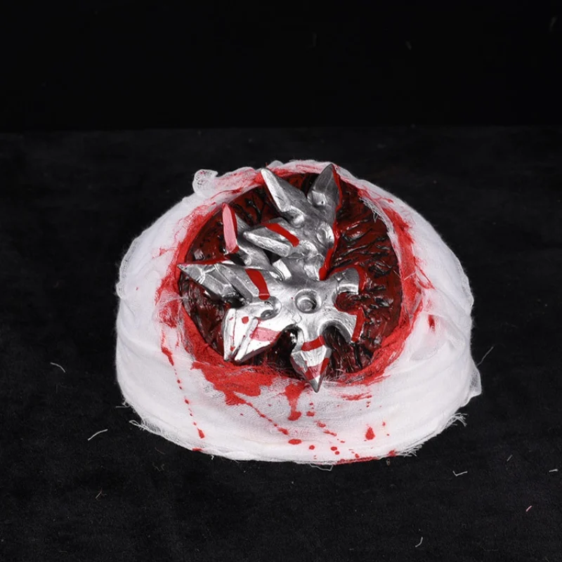 Halloween Party Haunted House Dress Up Costume Bloody Gauze Hat Horror Injured Zombie Brain Cosplay Tricky Props | Дом и сад