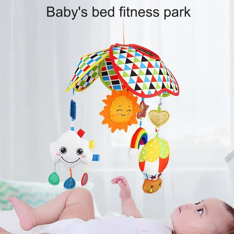 

0-3 year old baby stroller toy cloud car hanging bed hanging rattle appease educational toy enlightenment color cognition