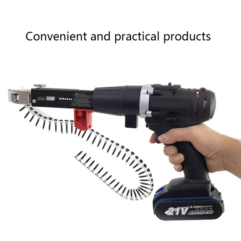 

Automatic Chain Nail Gun Electric Drywall Screw Gun Electric Drill Screw Tightening Suitable for Diy Enthusiast