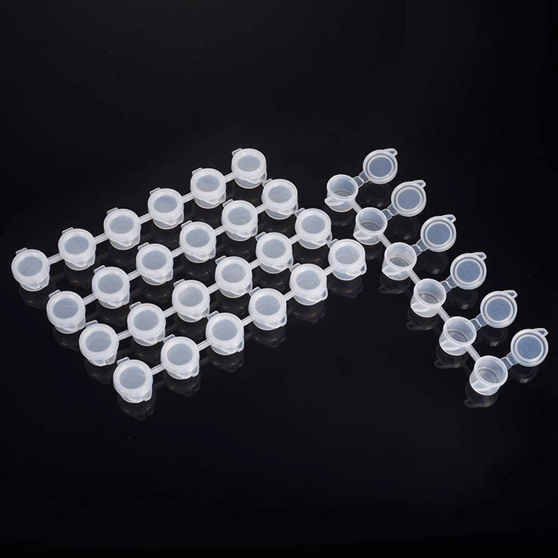 

25 Strips Empty Paint Strips - 150 Pots 3Ml & 24 Strips 3Ml Empty Paint Strips Paint Cup Pots 144 Pots in Total