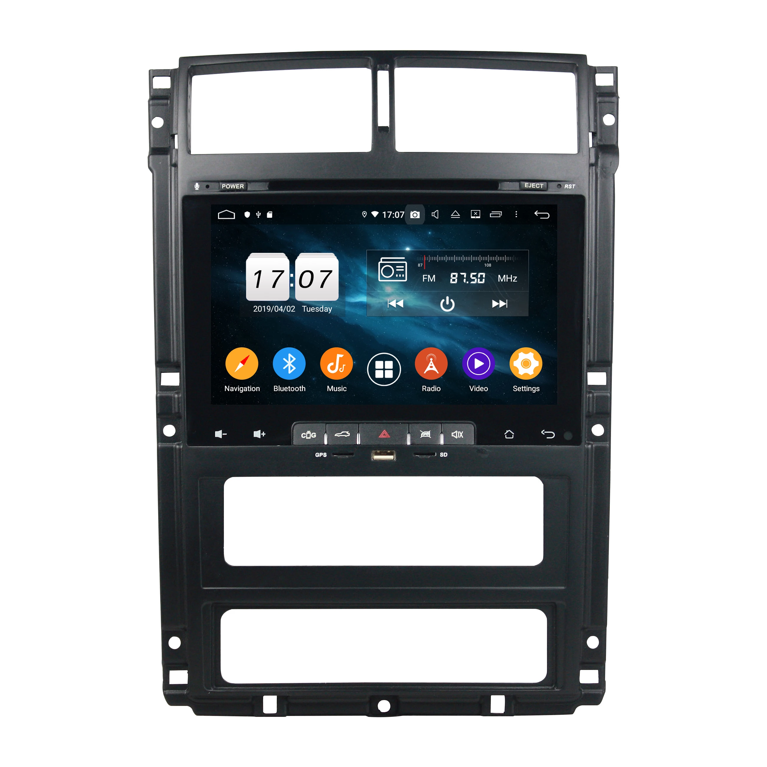 

9 Inch HD Digital Touch Screen Car DVD Player Radio PC Stereo Head Unit GPS Navigation Bluetooth Multimedia for PG405
