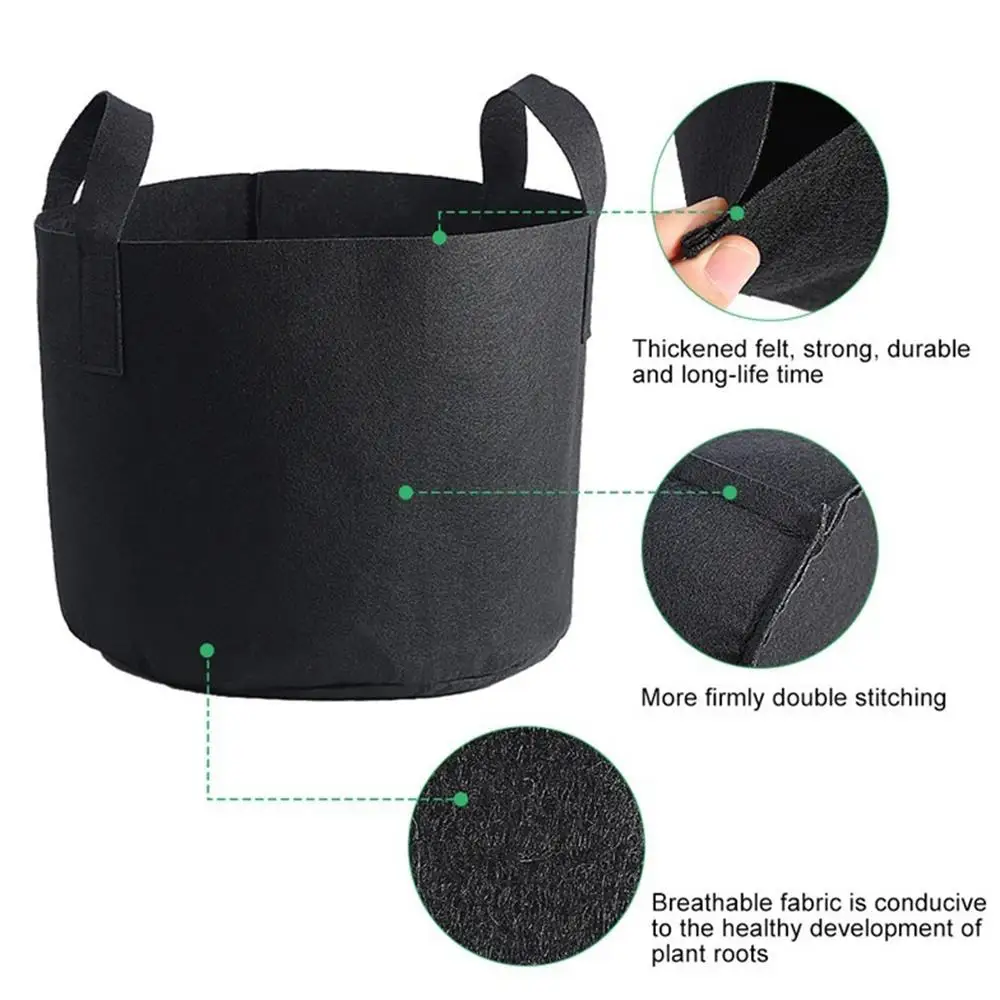 SOLEDI черный креативный растительный мешок цветок горшок для овощной рассады сад