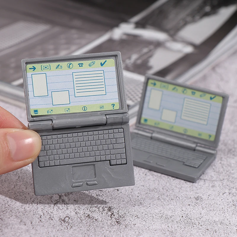 

1 шт., миниатюрная модель для кукольного домика 1:12, модель для ноутбука, миниатюрная модель для кукольного домика, кабинета, аксессуары для м...