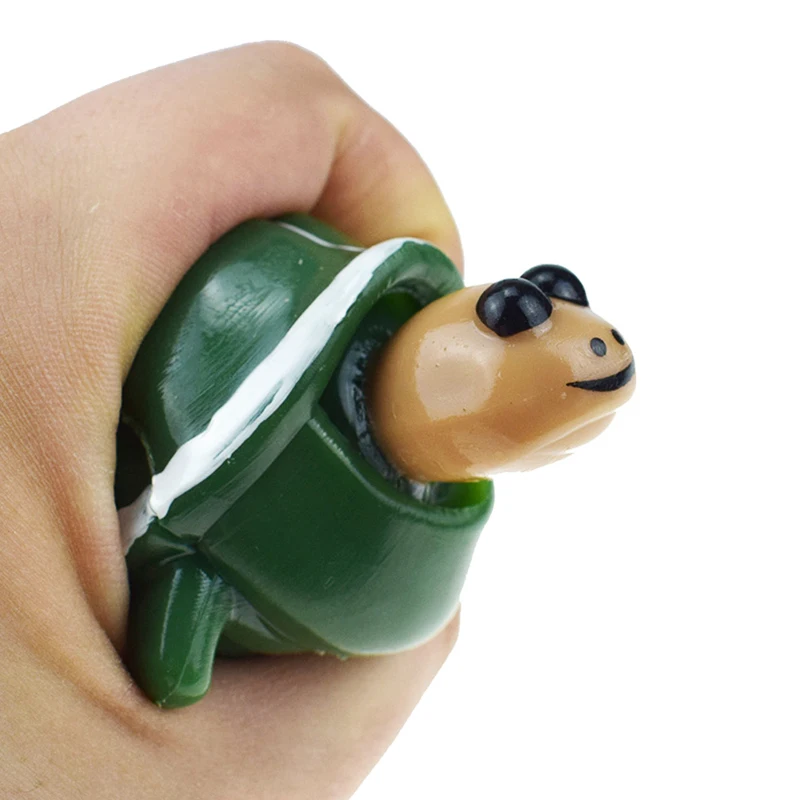 

Funny Tortoise Squishy Toy Anti-stress Squishy Kawaii Keychain Kids Toys Press Squeeze Retractable Turtle Head Jokes Bag Pendant