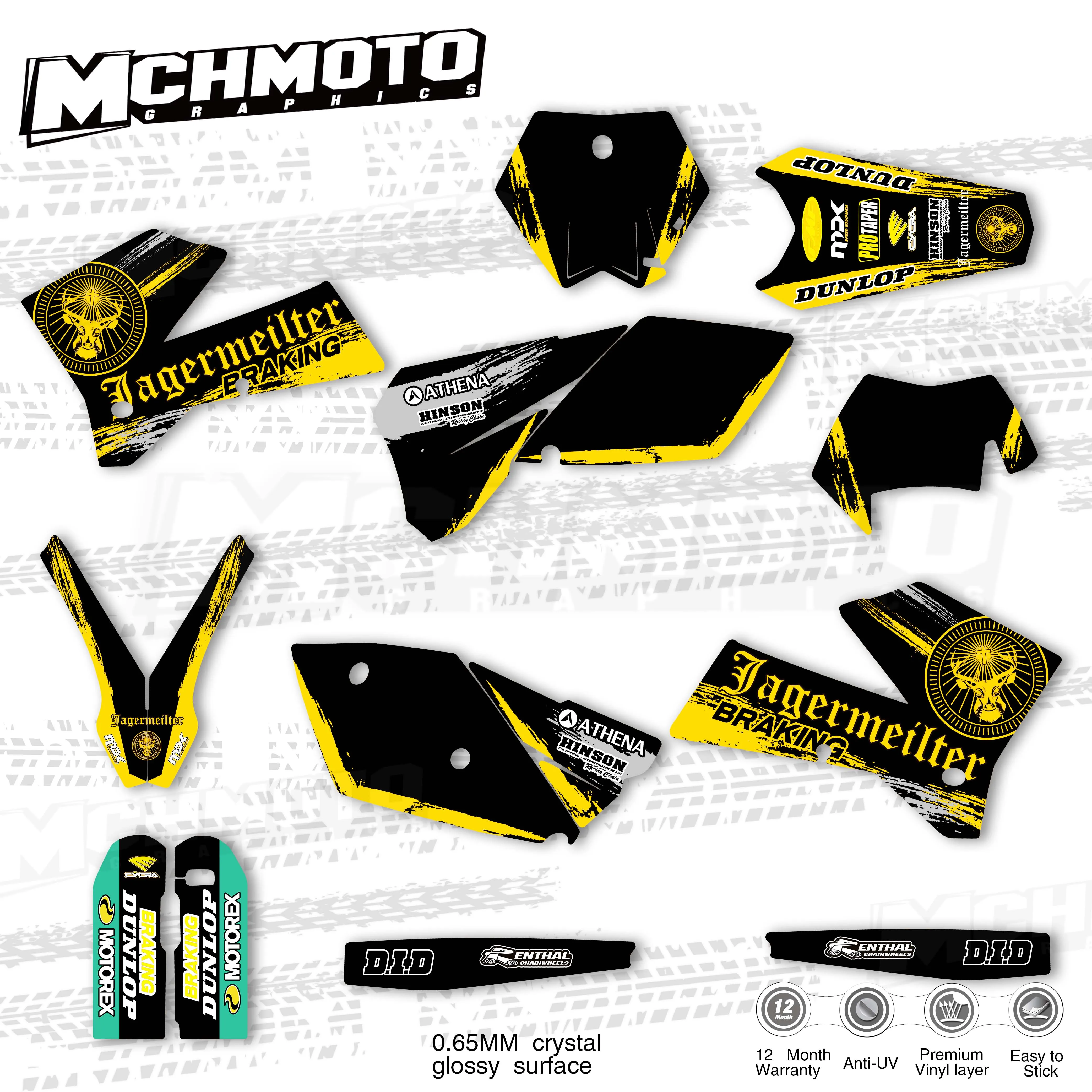 MCHMFG для KTM 125 200 250 300 400 450 525 EXC 540 2005 2006 2007 полный графический Набор наклеек наклейки